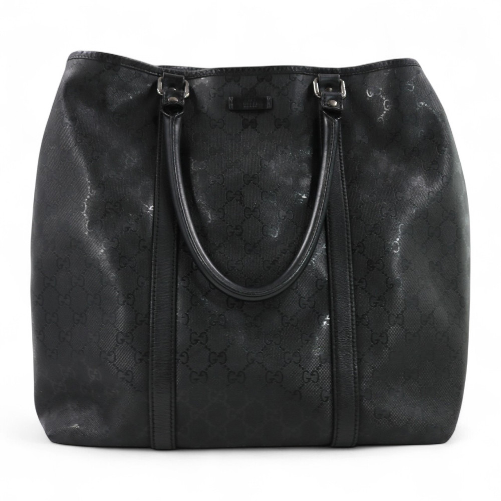 Gucci Shopping Tessuto Plastificato Nero