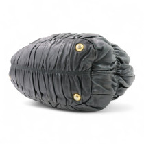Prada Shopping Pelle Goffrata Nera
