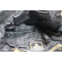 Prada Shopping Pelle Goffrata Nera