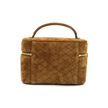 Saint Laurent Vanity Pelle Scamosciata Marrone