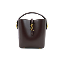 Saint Laurent Le 5 à 7 Small Pelle Marrone Scuro