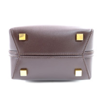 Saint Laurent Le 5 à 7 Small Pelle Marrone Scuro