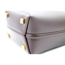 Saint Laurent Le 5 à 7 Small Pelle Marrone Scuro