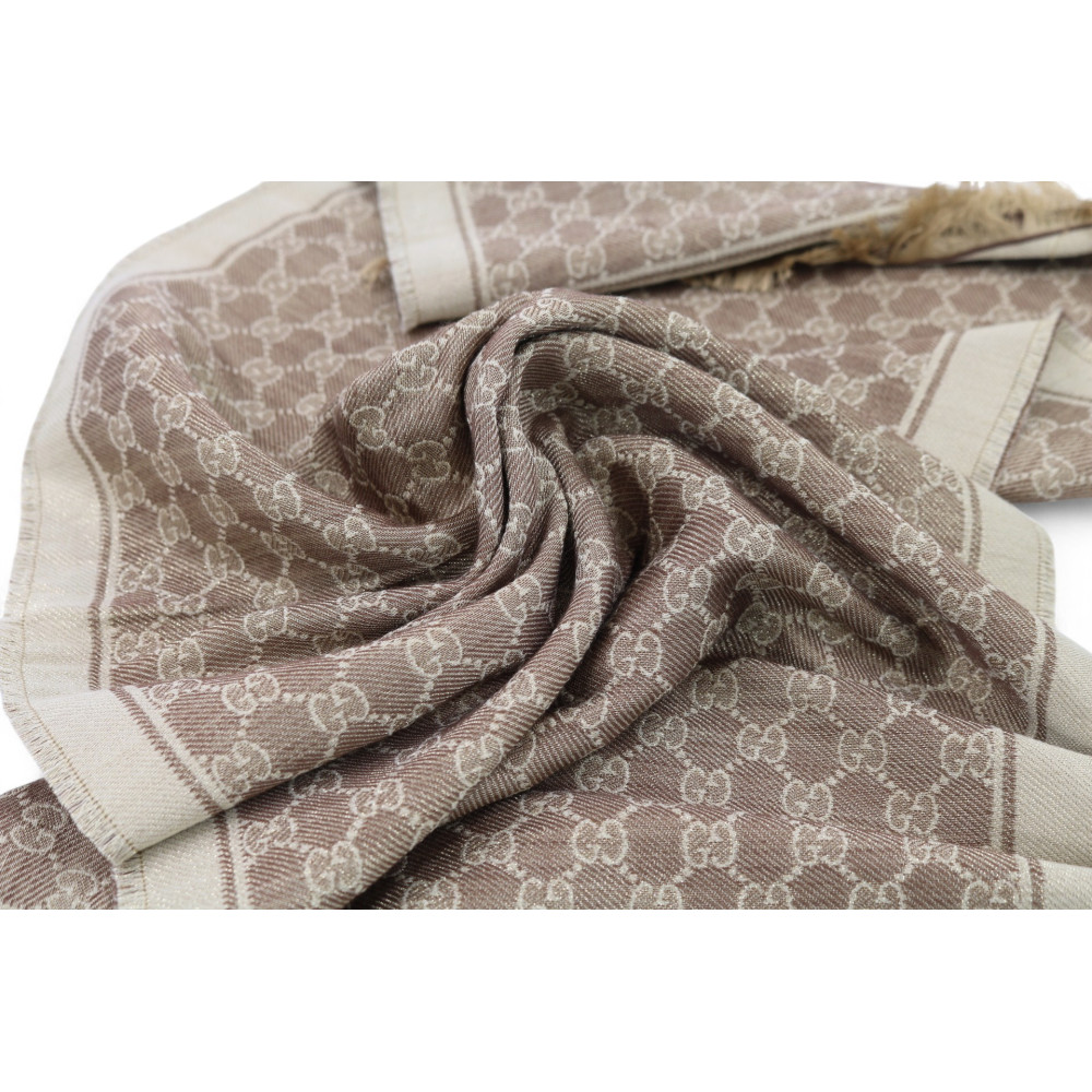 Gucci Stola Lana Marrone
