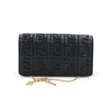 Fendi Woc Tube Pelle d'Agnello Nera