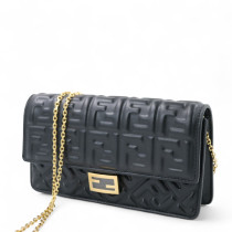 Fendi Woc Tube Pelle d'Agnello Nera