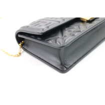 Fendi Woc Tube Pelle d'Agnello Nera