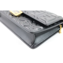 Fendi Woc Tube Pelle d'Agnello Nera