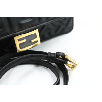 Fendi Woc Tube Pelle d'Agnello Nera