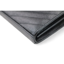 Saint Laurent Cassandre Woc Pelle d'Agnello Nera