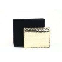 Prada Portafoglio Pelle Stampa Pitone Oro