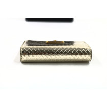 Prada Portafoglio Pelle Stampa Pitone Oro