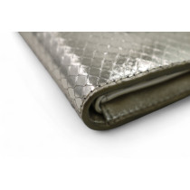 Prada Portafoglio Pelle Stampa Pitone Oro