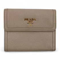 Prada Portafoglio Pelle Beige