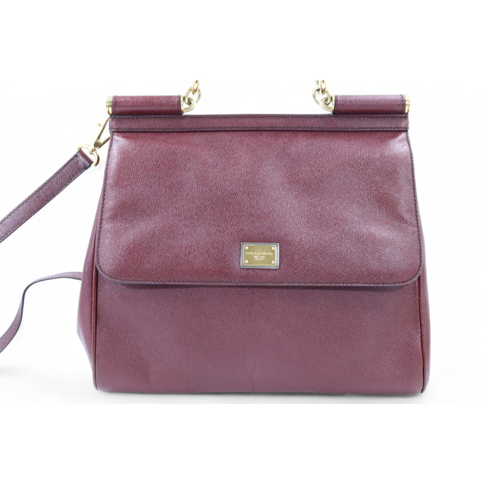Dolce & Gabbana Sicily Pelle Bordeaux