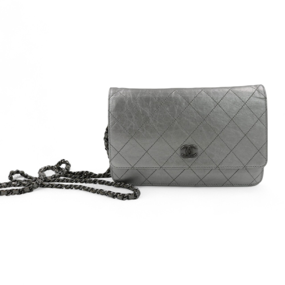 Chanel Woc Pelle Argento