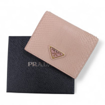 Prada Portafoglio Pitone Rosa