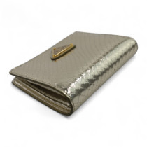 Prada Portafoglio Pitone Oro