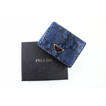 Prada Portafoglio Pitone Blu