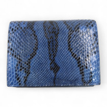 Prada Portafoglio Pitone Blu