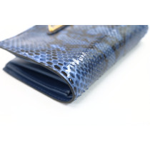 Prada Portafoglio Pitone Blu
