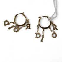 Dior Orecchini Acciaio Oro
