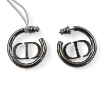 Dior Orecchini Acciaio Argento