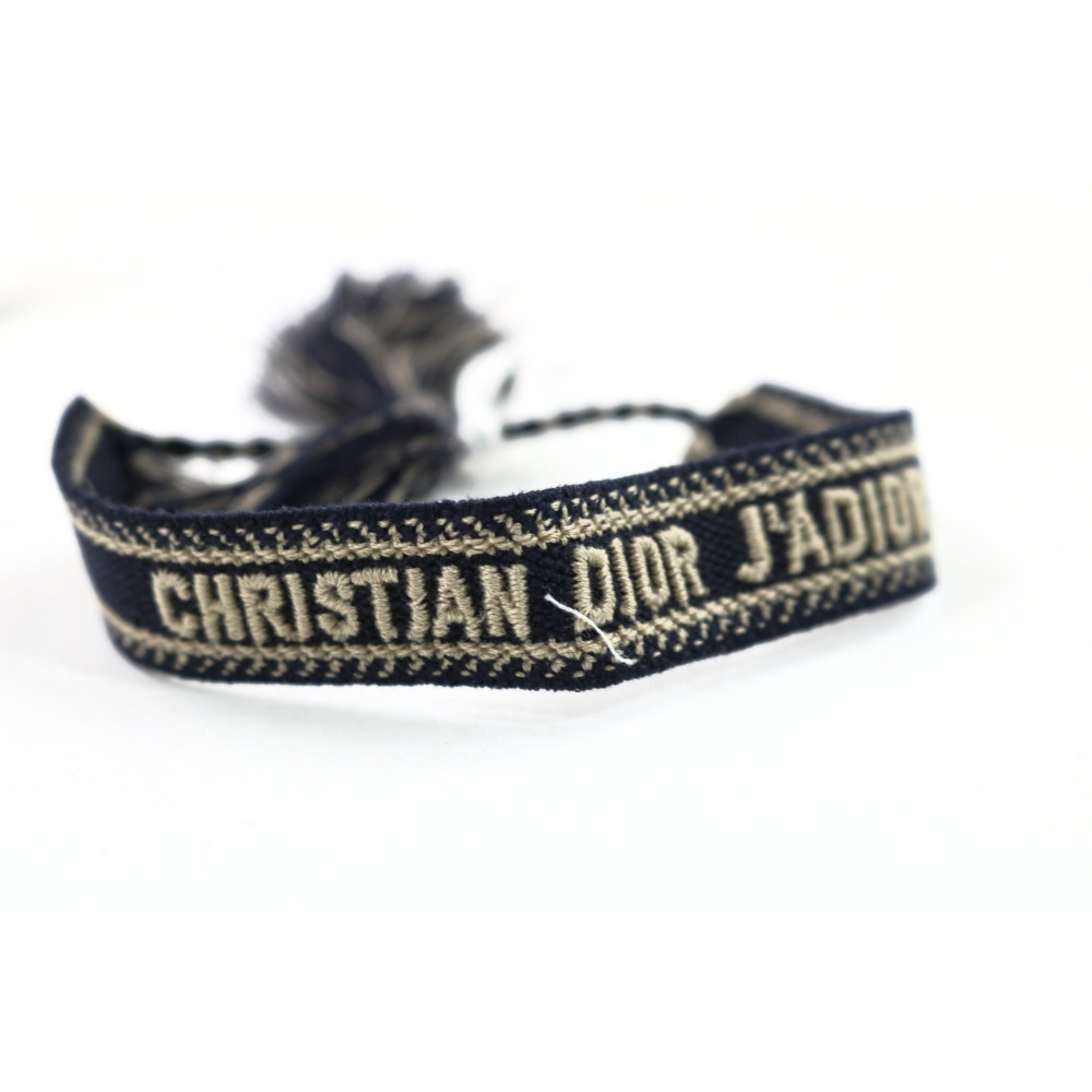 Dior Bracciale Tessuto Blu