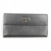 Prada Portafoglio Pelle Nera
