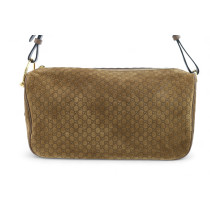 Gucci Half Horsebit Pelle Scamosciata Marrone