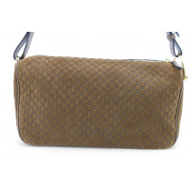 Gucci Half Horsebit Pelle Scamosciata Marrone