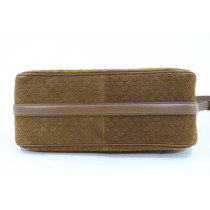 Gucci Half Horsebit Pelle Scamosciata Marrone