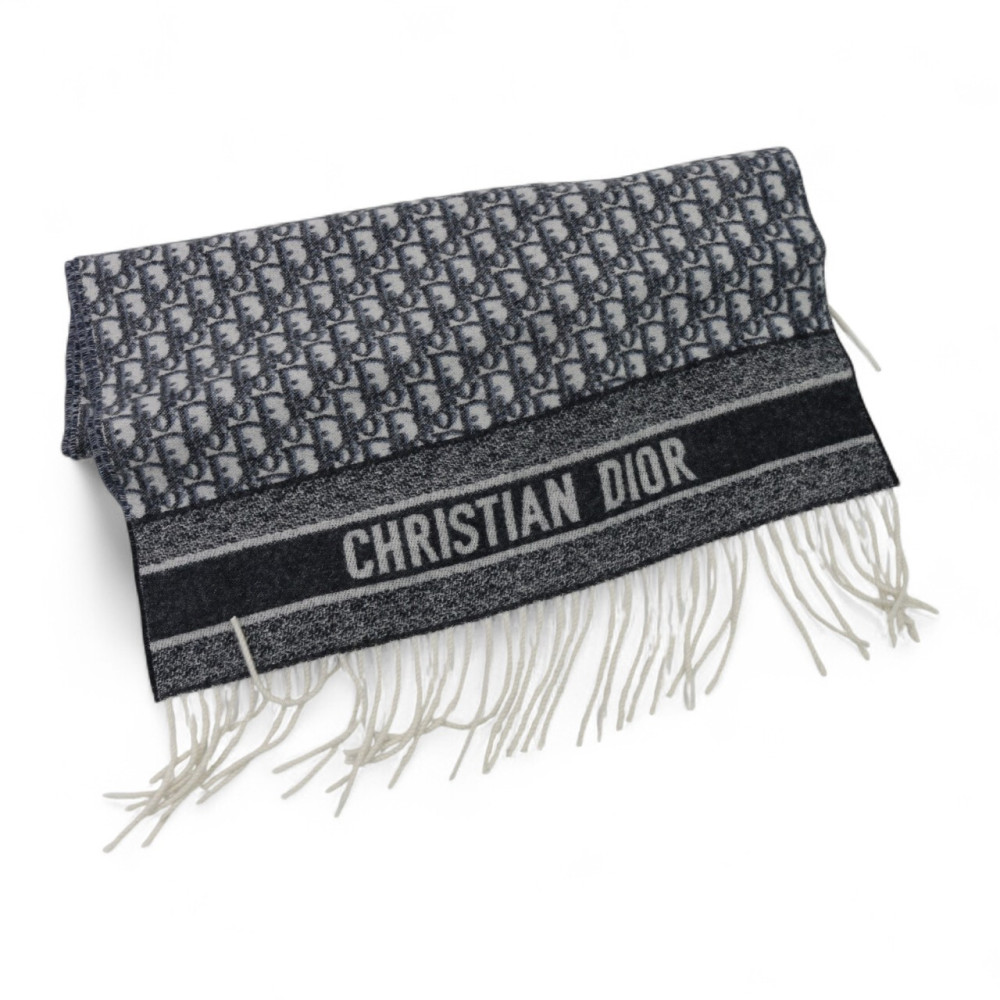 Dior Sciarpa Cachemire Blu
