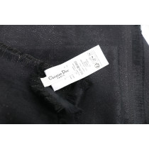 Dior Stola Seta, Viscosa e Polyestere Nero