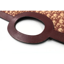Dior Maxi Pochette Vintage Tela Oblique Bordeaux