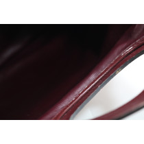 Dior Maxi Pochette Vintage Tela Oblique Bordeaux
