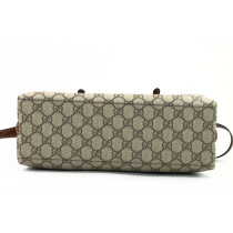 Gucci Shopping Emblem Medium GG Supreme Beige