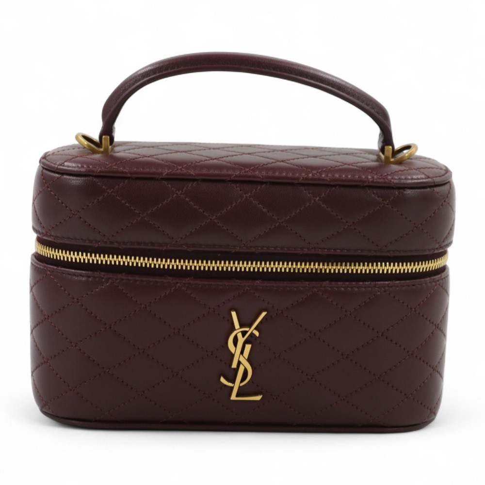 Saint Laurent Gaby Vanity Pelle Bordeaux