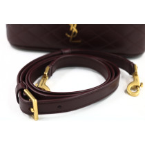 Saint Laurent Gaby Vanity Pelle Bordeaux