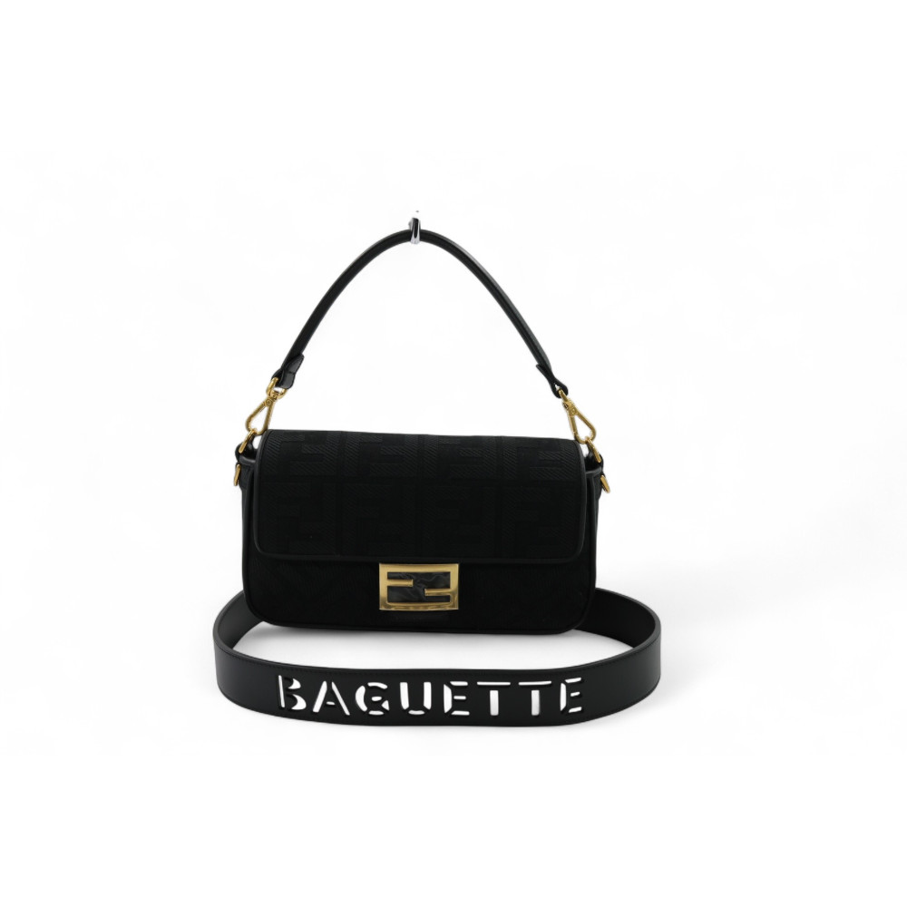 Fendi Baguette Tela Nera