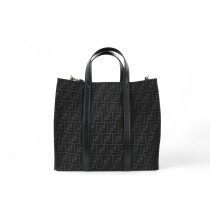 Fendi Shopping Jaquard 1974 Tela Nera