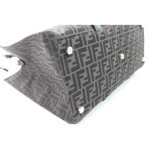Fendi Shopping Jaquard 1974 Tela Nera