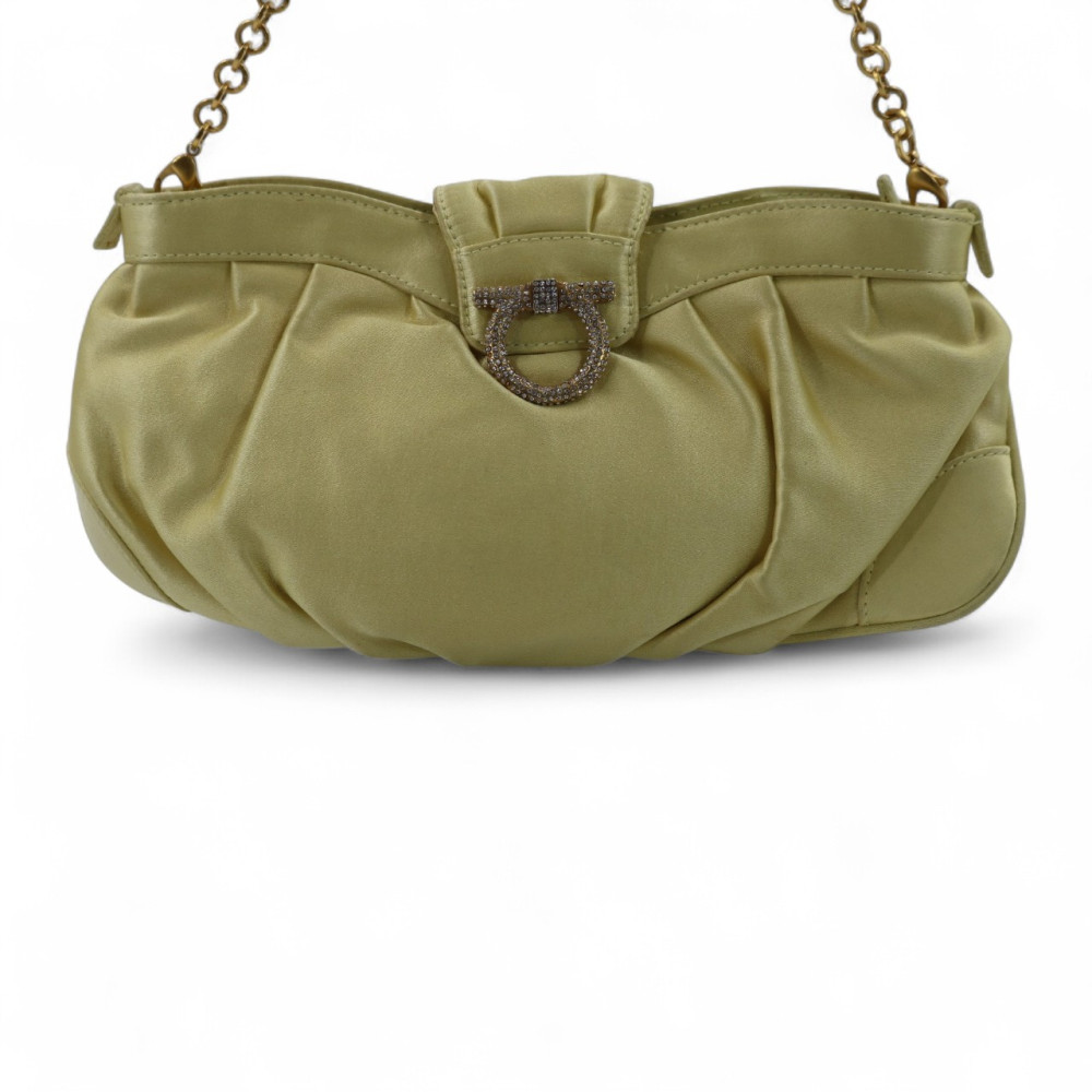 Ferragamo Pochette Raso Giallo