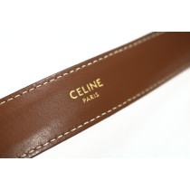 Celine Cintura Triomphe Media Pelle Marrone