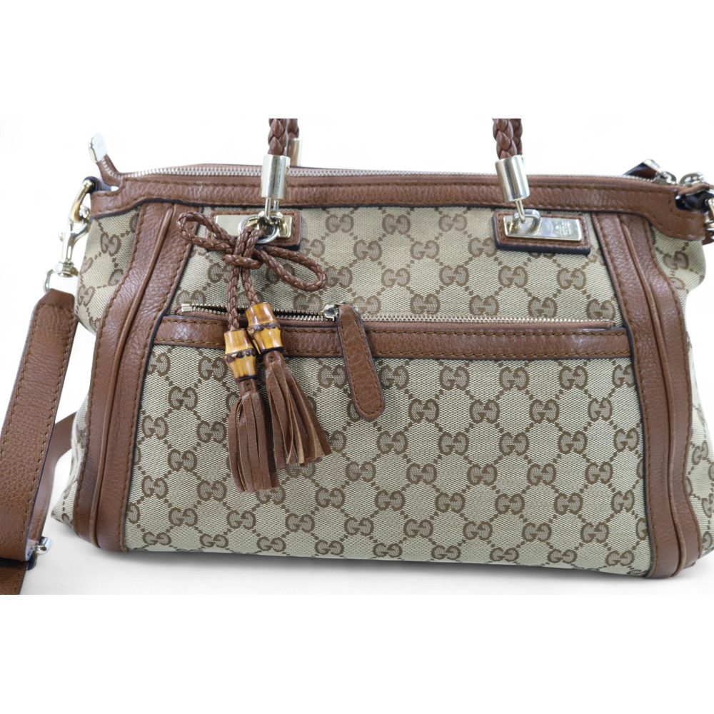 Gucci Babouska Top Handle GG Marrone