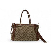 Gucci Babouska Top Handle GG Marrone