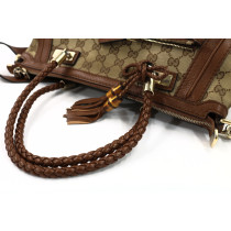 Gucci Babouska Top Handle GG Marrone