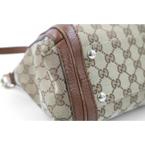 Gucci Babouska Top Handle GG Marrone