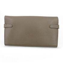 Hermes Portafoglio Kelly To Go Pelle Etoupe