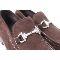Ferragamo Mocassini Camoscio Marrone